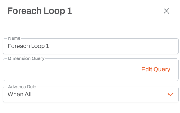 Foreach Activity Editor