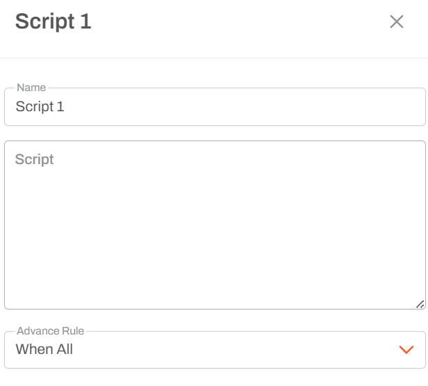 Script Activity Editor
